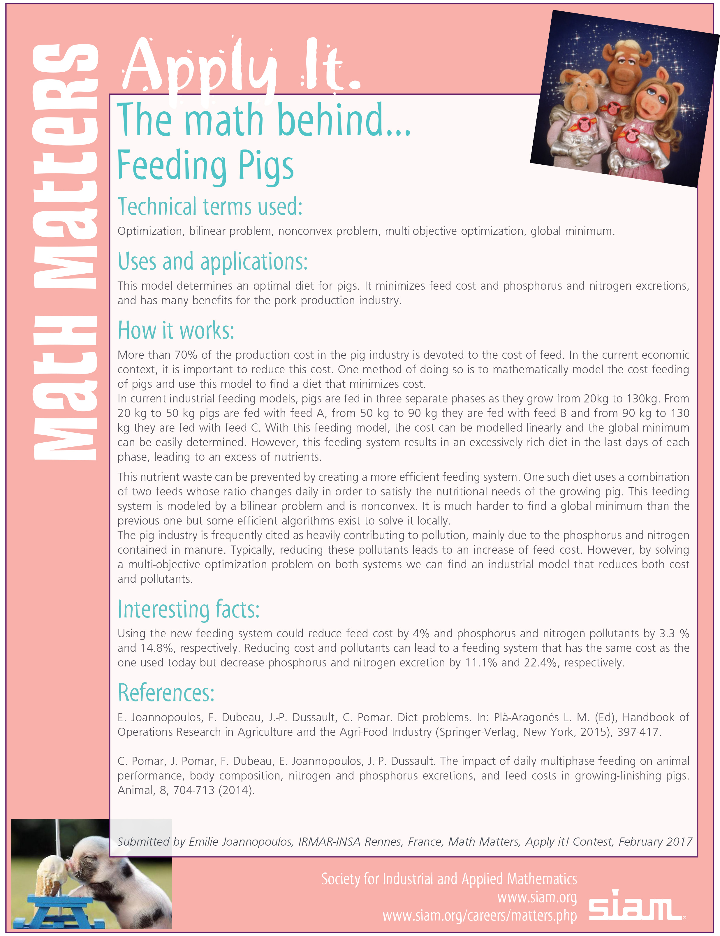 math behind feeding pigs