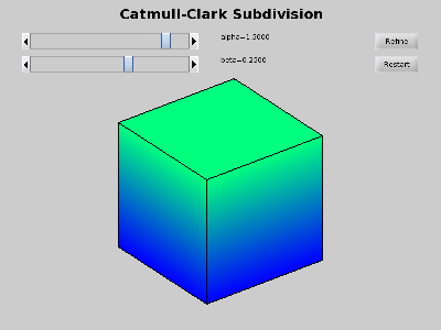Demo Catmull Clark Subdivision