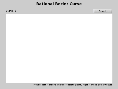Demo Rational Bezier Curve